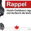 Circulaire Huish Outdoors rappelle des correcteurs de lestage Circulaire Huish Outdoors rappelle des correcteurs de lestage
