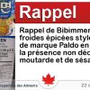 Circulaire Rappel de Bibimmen nouilles froides épicées style coréen de marque Paldo en raison de la présence non déclarée de moutarde et de sésame Circulaire Rappel de Bibimmen nouilles froides épicées style coréen de marque Paldo en raison de la présence non déclarée de moutarde et de sésame