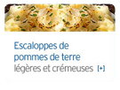 Danone recette escaloppe de pommes de terre Danone recette escaloppe de pomme de terre