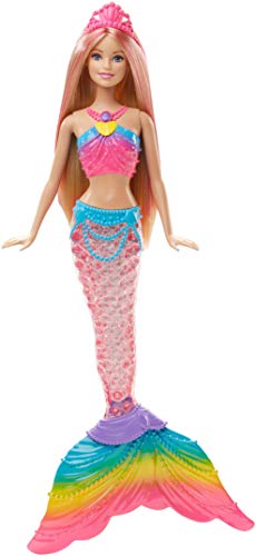 Barbie Sirène Magique de Couleurs Queue Lumière