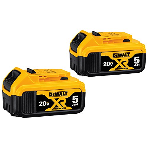 Deux Batteries Lithium Ion 20V DEWALT - Modèle DCB205-2