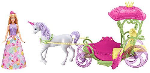 Princesse Barbie et sa Calèche Licorne Dreamtopia