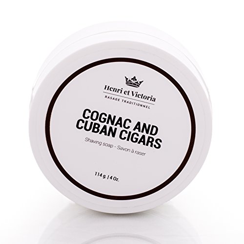 Savon à Raser Vegan Cognac et Cigare Cubain - Henri et Victoria