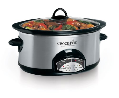 Mijoteuse Programmable Crock-Pot 6 Pintes, Acier Inoxydable