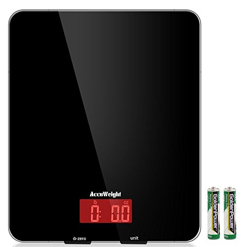 Balance Accuweight Peser jusqu’à 11 lb, en Noir - Modèle AW-KS001BB