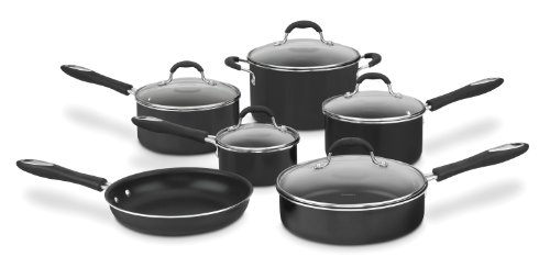 Batterie de Cuisine 11 Pièces Cuisinart en Noir - Modèle 55-11BK