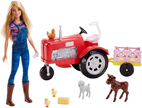 Ensemble Ferme et Tracteur Barbie Fermière - FRM18