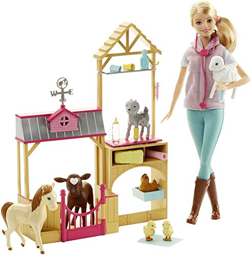 Coffret de Jeu Barbie Vétérinaire de Ferme