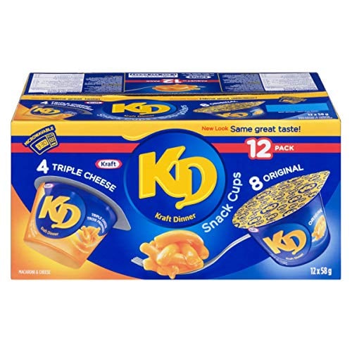 Dîner Kraft Dinner Macaroni Fromage Original 12 portions individuelles de 58g