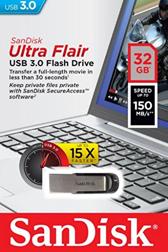 Clé USB SanDisk Ultra Flair USB 3.0 32 Go Haute performance - 1