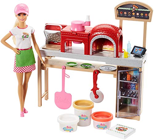 Ensemble Barbie Chef Pizza Restaurant Pizzeria FHR09