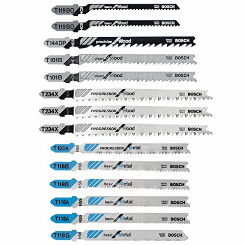 Ensemble de Lames de Scie Sauteuse, 14 Pièces en T Bosch - Modèle T14CPSC