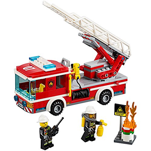 Camion Pompiers Grande Échelle Rouge LEGO® City - 60107 - 214 Pièces