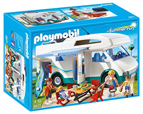 Auto Caravane Camping Playmobil pour la Famille - 6671