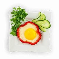 Déjeuner - oeuf poivron