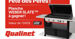 Concours Gagnez une Plancha Weber Slate! Concours Qualinet / Officiel