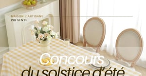 Concours Gagnez une nappe Colette de Maison L’Artisane couleur au choix! Concours Maison L'Artisane