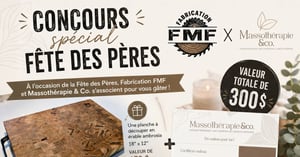 Concours Gagnez une planche à découper en érable ambrosia de 18" x 12" et un certificat-cadeau pour un massage de 60 minutes! Concours Massothérapie & Co.