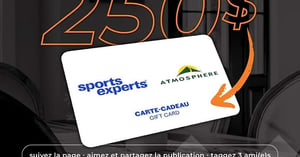 Concours Gagnez une carte-cadeau Sports Experts de 250$! Concours Absolut Bartending