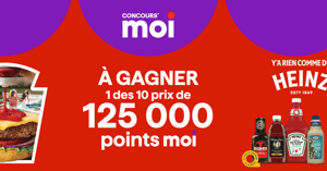 Concours Super C Gagnez l'un des dix prix de 125 000 points moi! Concours Super C