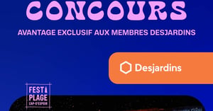 Concours Gagnez l'un des deux accès VIP tout inclus pour les 3 soirées du Festi-Plage de Cap d’Espoir ou l'un des 5 passeports pour la durée du festival! Concours Festi-Plage de Cap d’Espoir