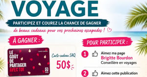 Concours Brigitte Bourdon conseillère voyage