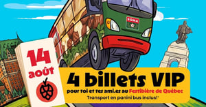 Concours Gagnez quatre billets VIP pour le Festibière de Québec! Concours Aliments Roma Foods