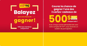 Concours Gagnez l'une des trois cartes-cadeaux Tigre Géant de 500$ chaque mois! Concours Tigre Géant