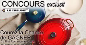Concours Plat à Cuisson Le Creuset Rectangulaire avec Couvercle
