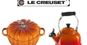 Concours GAGNEZ UNE COCOTTE CITROUILLE LE CREUSET ET UNE BOUILLOIRE À THÉ D'UNE VALEUR DE 585$!