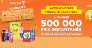 Concours Gagnez 10 000 $ en argent ou l'un des 500 000 prix instantanés!