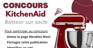 Concours Gagnez un magnifique batteur sur socle de la marque KitchenAid!