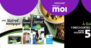 Concours Gagnez 1 des 2 cartes-cadeaux Metro d’une valeur de 500$!