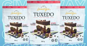 Concours Gagnez un panier-cadeau décadent de bouchées au triple chocolat Tuxedo !