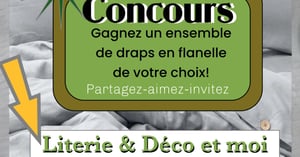 Concours Gagnez un ensemble de draps en flanelle!
