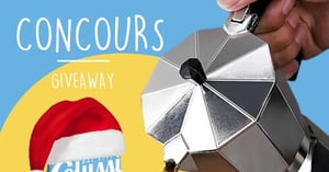 Concours Gagnez une magnifique cafetière italienne DITOSH et un sac de biscuits au chocolat Colussi!