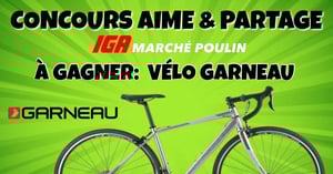 Image promo: Concours Gagnez un Vélo Garneau '' HORIZON '' 21 vitesses