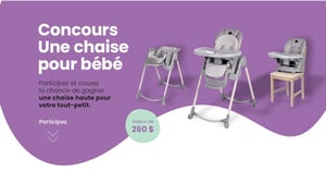Concours Gagnez une Chaise Haute Minla 6-en-1! Concours Naître et grandir