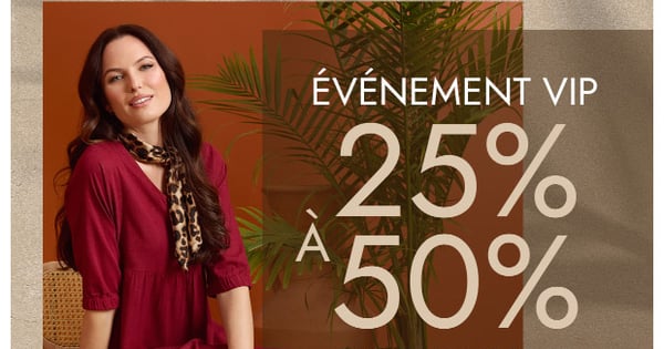 N'oubliez pas votre 25% DE RABAIS !