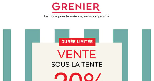 20% à 50% de rabais sur TOUT!