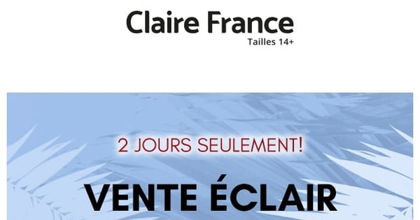 Vente Éclair : 30% à 50% de rabais sur TOUT