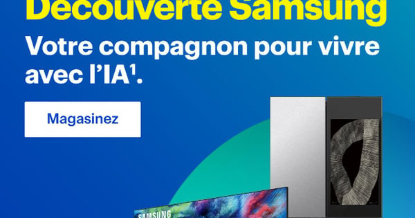 Alerte aubaine! Énormes rabais sur les produits de Samsung.