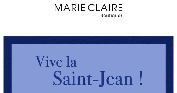 Bonne St-Jean : -50% SUR TOUT !