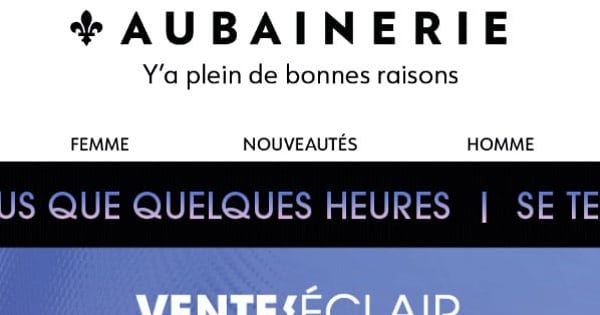 Votre rabais de 15 % finit dans quelques heures