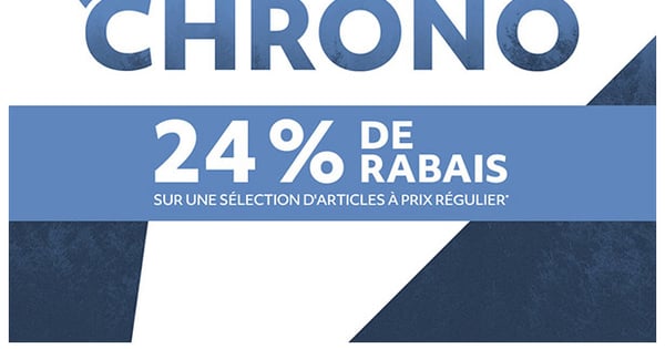 24% de rabais, plus que quelques heures