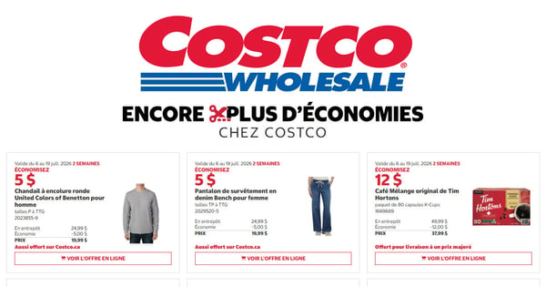 Rabais Costco