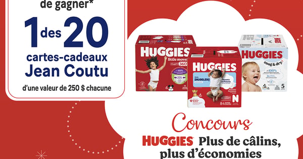 Concours Jean Coutu Gagnez l'une des vingt cartes-cadeaux Jean Coutu de 250$!