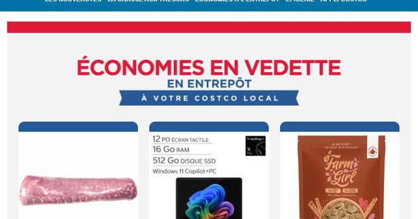 Économies en Vedette en Entrepôt