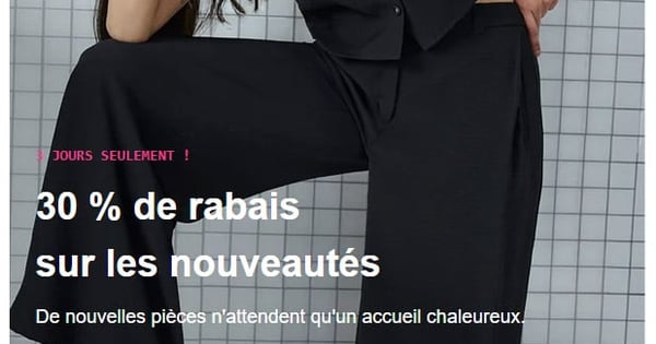 Des nouveautés et 30 % de rabais ?!