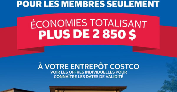 Rabais Costco : plus de 2 850 $ d’économies